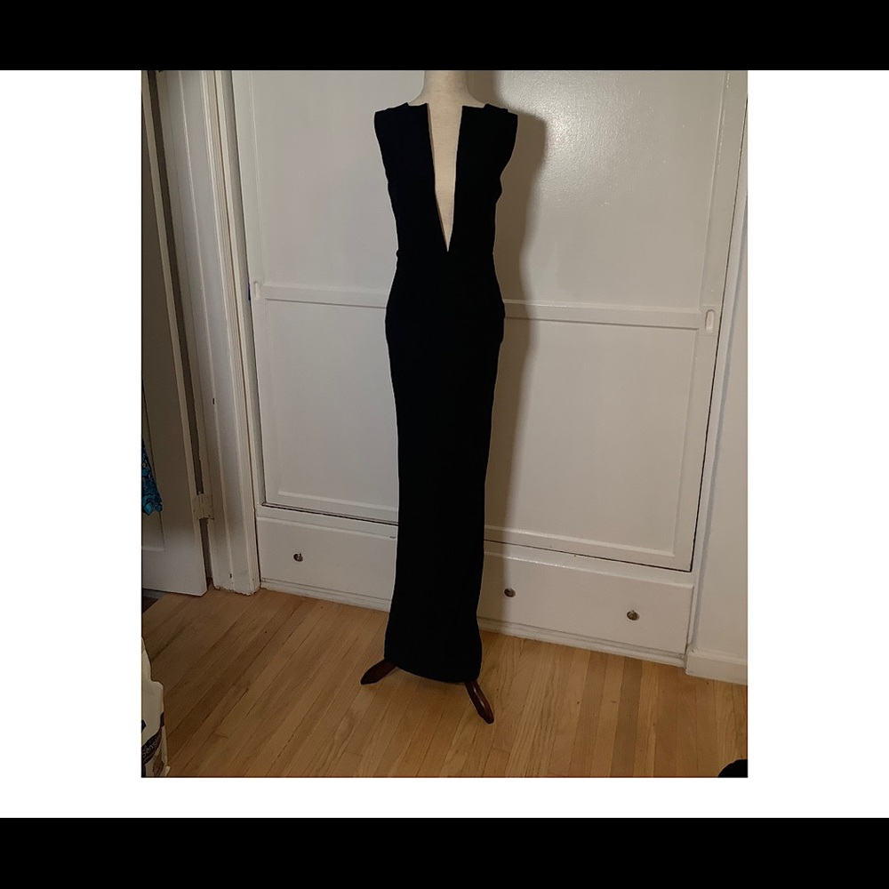 Solace London black plunge gown!